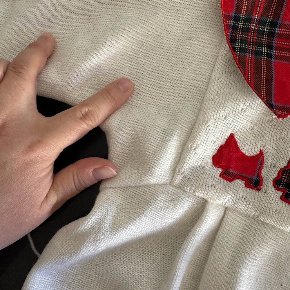 Vintage Plaid Collar Kids One‎ Piece - Picture 4 of 6